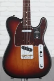 American Professional II Telecaster - 3-color Sunburst with Rosewood Fingerboard vs Les Paul Standard '60s Electric Guitar - Smokehouse Burst Sweetwater Exclusive