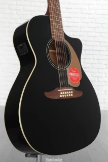 Fender Villager 12-String V3 - Black with Walnut Fingerboard