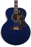 Gibson SJ-200 Quilt - Viper Blue, Sweetwater Exclusive