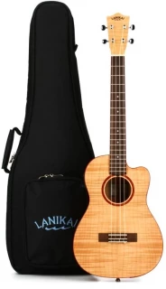 Lanikai FM-CEB Flame Maple with Cutaway & Electronics - Baritone