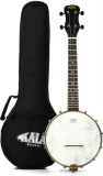 Kala Concert Banjo - Black Satin