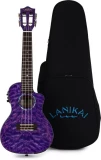 Lanikai QM-PUCEC Concert with Cutaway & Electronics - Purple Stain