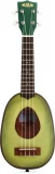 Novelty Pineapple Soprano Ukulele - Guacalele vs QM-NACEC Concert Ukulele with Cutaway & Electronics - Natural Stain