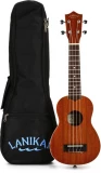 Ukadelic Bamboo Top Soprano Ukulele - Natural Satin vs MA-S Mahogany Ukulele - Soprano