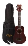 High Tide Exotic Mahogany Soprano Ukulele - Satin Natural vs KPP-S Soprano Ukulele Player Pack