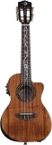 Vintage Mahogany Concert Ukulele A/E - Satin Natural vs Vineyard Koa Bevel Acoustic-electric Concert Ukulele - Natural