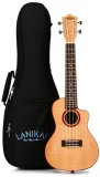 ACS-C Concert Ukulele - Natural vs FM-CEC Flame Maple Ukulele with Cutaway & Electronics - Concert