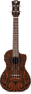 Luna Tribal Mahogany Concert Cutaway A/E - Satin Natural