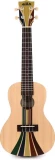 Venice Soprano Ukulele - 2-color Sunburst vs Surf Concert Ukulele - Riptide