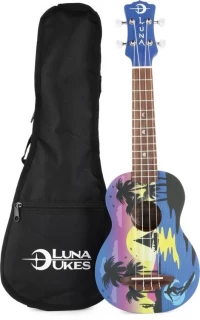 Luna Kauwela Summer Soprano - Satin Custom Kauwela Summer Graphic