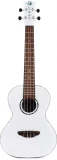 KA-SA-C Solid Acacia Concert Ukulele vs Hau Snow Tenor Ukulele - Gloss White