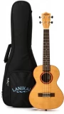 Hau Snow Tenor Ukulele - Gloss White vs FM-T Flame Maple Ukulele - Tenor