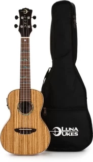 Luna High Tide Zebrawood Concert A/E - Satin Natural