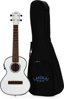 Lanikai JMS-EWT1 Julia Michaels Signature Tenor with Electronics - White Pearl