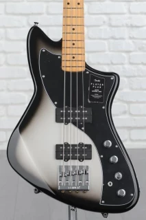 Fender Player Plus Active Meteora Bass - Silverburst with Maple Fingerboard