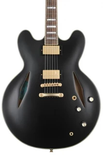 Epiphone Emily Wolfe Sheraton Stealth Semi-Hollow - Black Aged Gloss