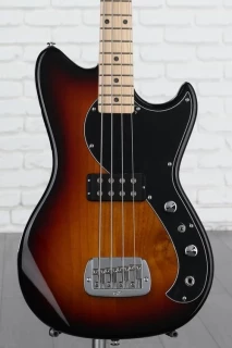 G&L Fullerton Deluxe Fallout Short Scale Bass - 3-tone Sunburst