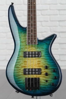 Jackson X Series Spectra Bass SBXQ IV - Amber Blue Burst