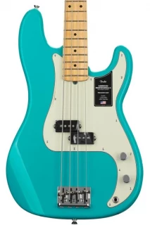 Fender American Professional II Precision Bass - Miami Blue with Maple Fingerboard