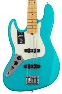 Fender American Professional II Jazz Bass Left-handed - Miami Blue with Maple Fingerboard