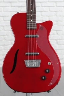 Vintage Baritone Electric Guitar - Red Metallic