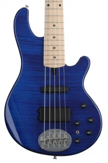 Lakland Skyline 55-02 Deluxe Flame - Translucent Blue