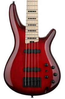 Ibanez Adam Nitti Signature Premium ANB205 - Transparent Wine Red Burst