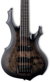 ESP LTD F-5 Ebony - Charcoal Burst Satin