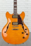 D'Angelico Excel DC Semi-hollowbody - Vintage Natural with Stopbar Tailpiece