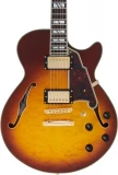 D'Angelico Excel SS XT Semi-hollowbody - Iced Tea Burst Quilt with Stopbar Tailpiece