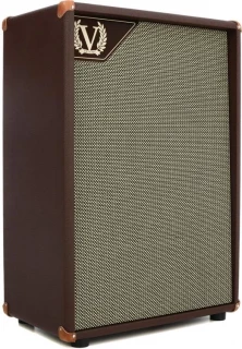 V212-VB-Gold 100-watt 2 x 12-inch Vertical Extension Speaker Cabinet - Brown
