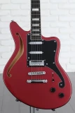 D'Angelico Premier Bedford SH Semi-hollow - Oxblood with Offset Stopbar Tailpiece