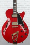 D'Angelico Excel SS Semi-hollowbody - Trans Cherry with Stairstep Tailpiece