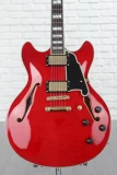 D'Angelico Excel DC Semi-hollowbody - Trans Cherry with Stopbar Tailpiece