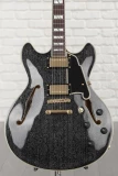 D'Angelico Excel DC Semi-hollowbody - Black Dog with Stopbar Tailpiece