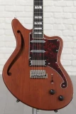 D'Angelico Deluxe Bedford SH Semi-hollowbody - Matte Walnut with Wilkinson Tremolo