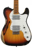 Fender Custom Shop Limited Edition '72 Telecaster Thinline Maple Heavy Relic - Faded/Aged 3-color Sunburst