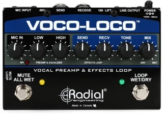 Voco-Loco Microphone Effects Loop & Switcher for Guitar Effects