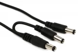 2.1mm Voltage Doubler Cable - Dual Straight to Straight - 18 inch