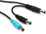 HX Current Doubler Cable - 18-inch Dual 2.1mm to 2.5mm Straight Barrel Power Cable