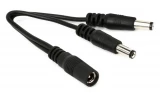 2.1mm Voltage Doubler Adapter Cable - Dual Straight to Straight - 4 inch