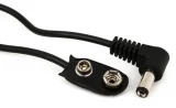 Battery Snap to Right Angle 2.1mm Pedal Power Cable - 18"