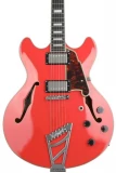 D'Angelico Premier DC - Fiesta Red with Stairstep Trapeze Tailpiece