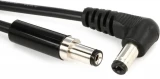 2.1mm Angle-Straight Standard Polarity DC Cable - 12-inch