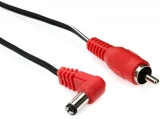 2050 - 50cm 2.1mm Center Positive Ang-RCA, Red