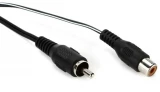 1001 - 50cm Str-RCA Extension Flex Cable, Blk