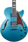D'Angelico Premier SS Semi-hollowbody - Ocean Turquoise with Stopbar Tailpiece