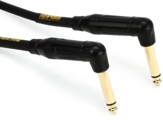 Gold Instrument 02RR Right Angle to Right Angle Pedal Cable - 2 foot