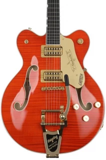 Gretsch G6620TFM Players Edition Nashville Center Block - Orange Stain, Bigsby Tailpiece