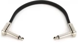 P06226 Single Flat Ribbon Pedalboard Patch Cable - Right Angle to Right Angle - 6 inch